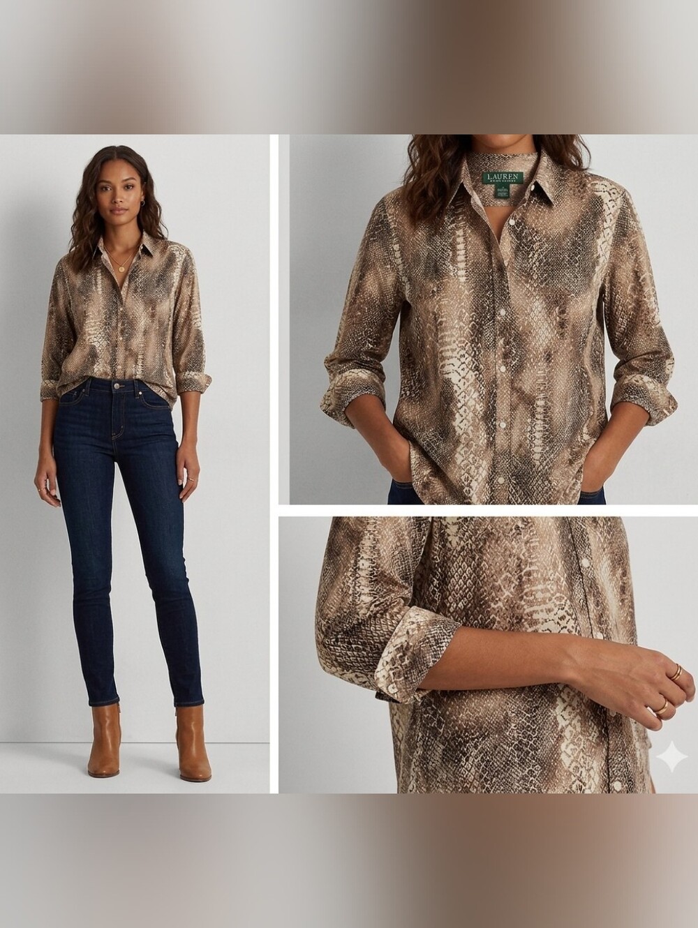 Lauren Ralph Lauren Button Up Sz XL